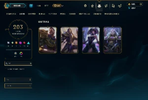 Bronze 1 com TODOS os Champs e 203 Skins +3 Prestigios - League of Legends LOL