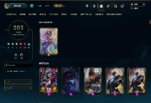 Bronze 1 com TODOS os Champs e 203 Skins +3 Prestigios - League of Legends LOL