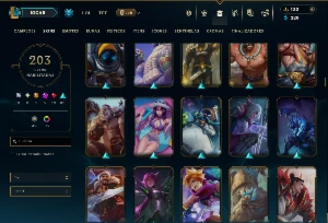 Bronze 1 com TODOS os Champs e 203 Skins +3 Prestigios - League of Legends LOL