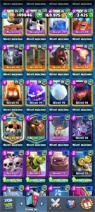 Super conta 44 cartas full - Clash Royale