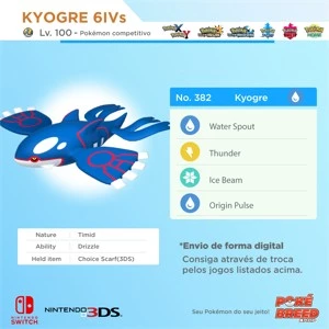 Kyogre 6IVs Normal/Shiny - Outros