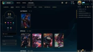 Conta LoL S8 Platina V, S9 = Ouro IV - Skins Raríssimas! - League of Legends