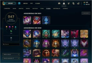 Conta League Of Legends + 150 skins MMR Diamond 1 LOL