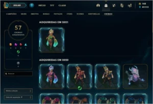 Conta League Of Legends + 150 skins MMR Diamond 1 LOL