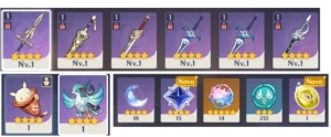 raiden, qiqi, c6 barbara, pity 66 garantido - Genshin Impact