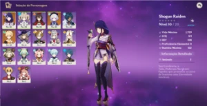 raiden, qiqi, c6 barbara, pity 66 garantido - Genshin Impact