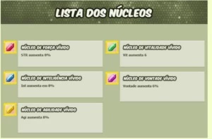 LISTA DOS NÚCLEOS (SERVIDOR MADAYA GFPT) - Grand Fantasia
