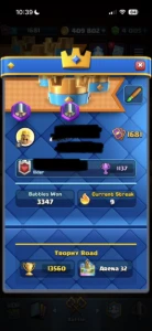 Vendendo conta clash royale