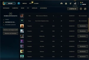 Conta ouro 2 com 25 Champs e 4 Skins + 11 Fragmentos - League of Legends LOL