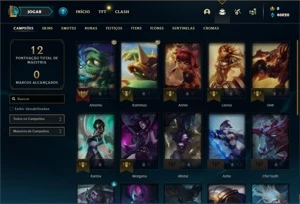 Conta ouro 2 com 25 Champs e 4 Skins + 11 Fragmentos - League of Legends LOL