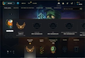 Conta ouro 2 com 25 Champs e 4 Skins + 11 Fragmentos - League of Legends LOL