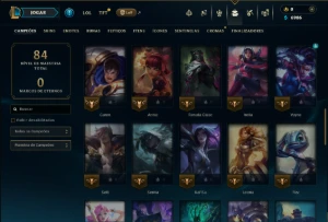 Ouro 2 com 55 Champs e 6 Skins - League of Legends LOL