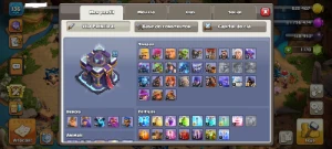 Cv15 Lendário raro - 1170 Gemas - 9 Equipamentos Épicos - Clash of Clans