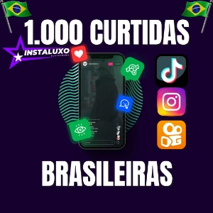 1.000 Curtidas Brasileiras para TikTok - Redes Sociais