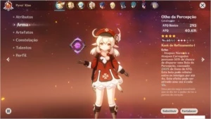 Conta GENSHIN - [NA] - AR 37 - Klee - Genshin Impact