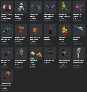 Conta roblox com +170 itens (10 LIMITEDS)