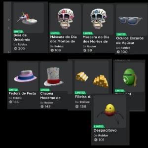 Conta roblox com +170 itens (10 LIMITEDS)