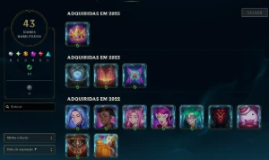 Prata, 4 Skins, Upada na Mão, Lol Lvl 35, 100% Segura - League of Legends