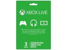 XBOX LIVE GOLD - ASSINATURA 3 MESES - Gift Cards