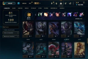 Ferro 2 com 70 Champs e 20 Skins - League of Legends LOL