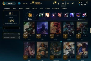 Ferro 2 com 70 Champs e 20 Skins - League of Legends LOL