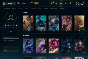 Ferro 2 com 70 Champs e 20 Skins - League of Legends LOL