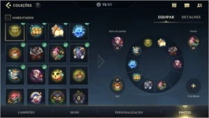 ESMERALDA IV + 9 SKINS (1 LENDÁRIA) + 37 +1 CAMPEÕES + PASSE - League of Legends: Wild Rift LOL WR