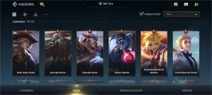 WILD RIFT 94 SKINS {18 LENDÁRIAS}; DADOS DE CRIAÇÃO;PASSE ON - League of Legends: Wild Rift LOL WR