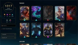 Conta de LoL com mais de 1000 Skins (Quase todas Lendárias) - League of Legends