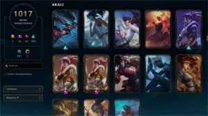 Conta de LoL com mais de 1000 Skins (Quase todas Lendárias) - League of Legends