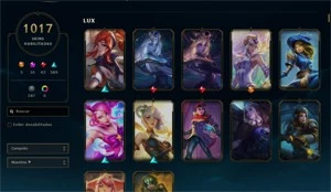 Conta de LoL com mais de 1000 Skins (Quase todas Lendárias) - League of Legends