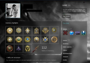 Conta nível 106 Steam - 24 Medalhas - Todas as Medalhas - Counter Strike CS