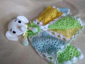 Naninha ou Manta do Apego em Crochê - Artesanato e Personalizados