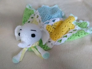 Naninha ou Manta do Apego em Crochê - Artesanato e Personalizados