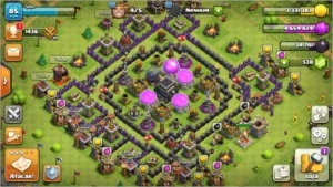 Clash of  clans  cv9 semi-full  5workers - Clash of Clans