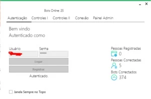 BOT para lotar quartos - Habbo