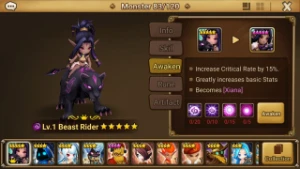 Reroll Summoners War lvl10 com Xiana + Shaina + Sabrina