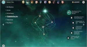 Conta AR 52 Xiao C1 + Childe + Baal + Mochileiro - Genshin Impact