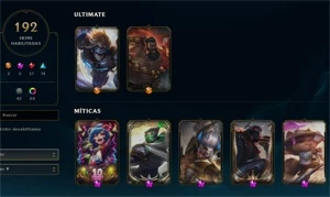 Conta League of Legends - conta main de 2017, plat, 190 skin LOL