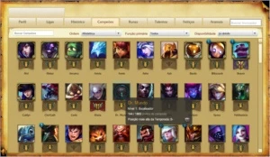Conta Gold 1 +92 Champions +80 Icones +16 Skins +6 Pag.Runas - League of Legends LOL