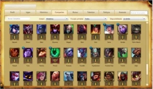 Conta Gold 1 +92 Champions +80 Icones +16 Skins +6 Pag.Runas - League of Legends LOL