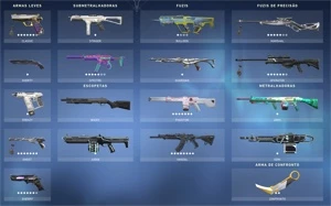 CONTA VALORANT RADIANTE COM MUITAS SKINS