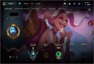 CONTA PLATINA  🌟 190 SKINS 🌟 TODOS OS CAMPEOES - League of Legends LOL