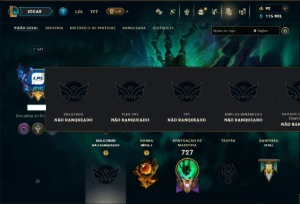 Unranked com TODOS os Champs e 287 Skins ( SUP / ADC / JG ) - League of Legends LOL