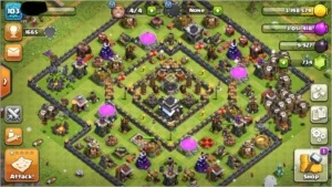 CLASH OF CLANS CV 9 BARATO