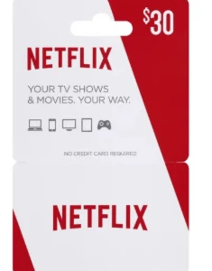 Gift Card-Netflix $10-30 Dias Privada - Assinaturas e Premium