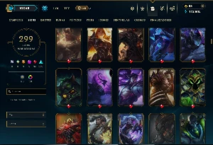 Ouro 3 com TODOS os Champs e 299 Skins ( MID / JG / ADC ) - League of Legends LOL