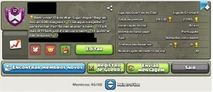 Clã clash of clans - lvl 12