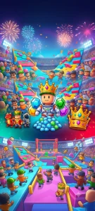 Conta Stumble Guys Com Skins, Pegadas e Animações Raríssima