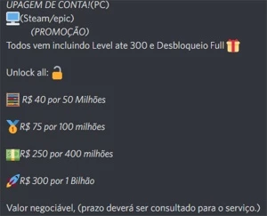 UPAGEM DE CONTAS GTA5 PC